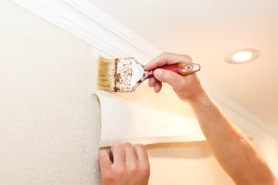 Pose de papier peint à Boischampré — revêtements muraux et toiles de verre
